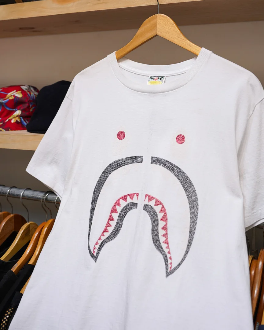 ABATHING APE BLING ZIP SHARK TEE