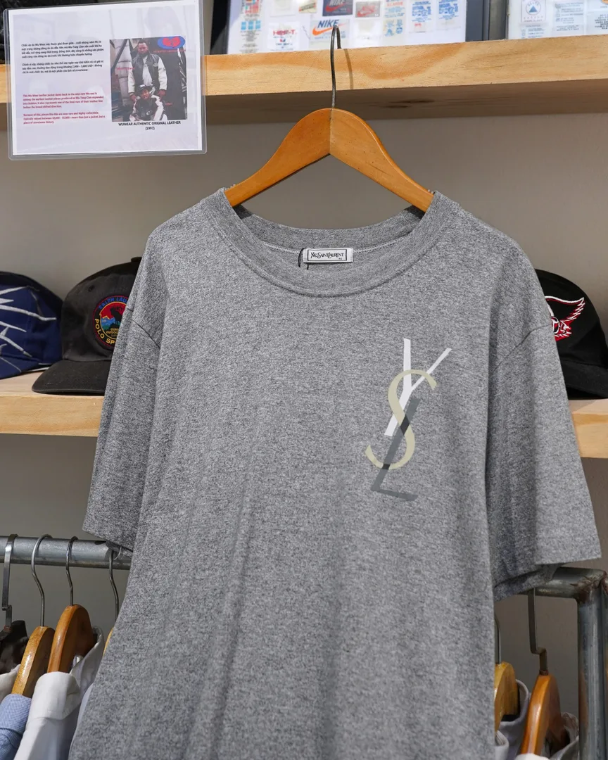 90S YSL LOGO TEE
