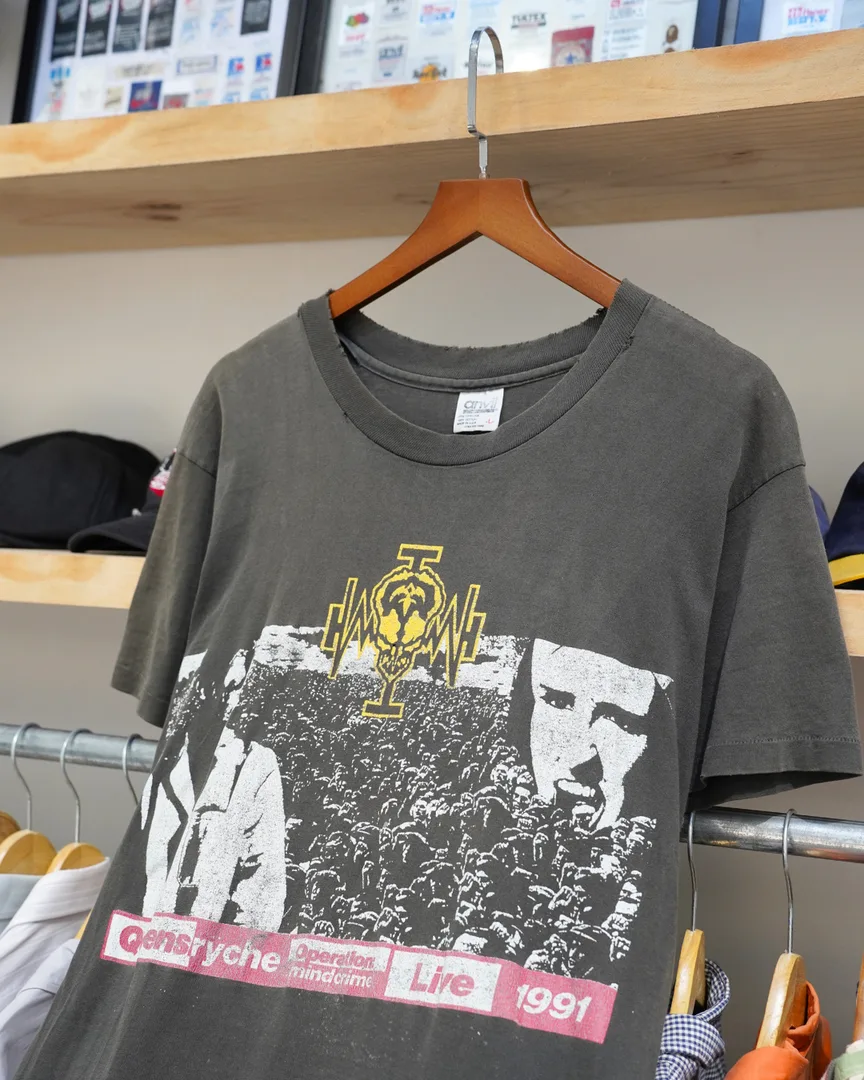 90S VINTAGE QUEENSRYCHE OPERATION MINDCRIME LIVE TEE